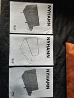 Slaapbank, donkergrijs, Ikea, 200 cm lang en 140 cm breed., Huis en Inrichting, Ophalen, Tweepersoons, 140 cm, Zo goed als nieuw