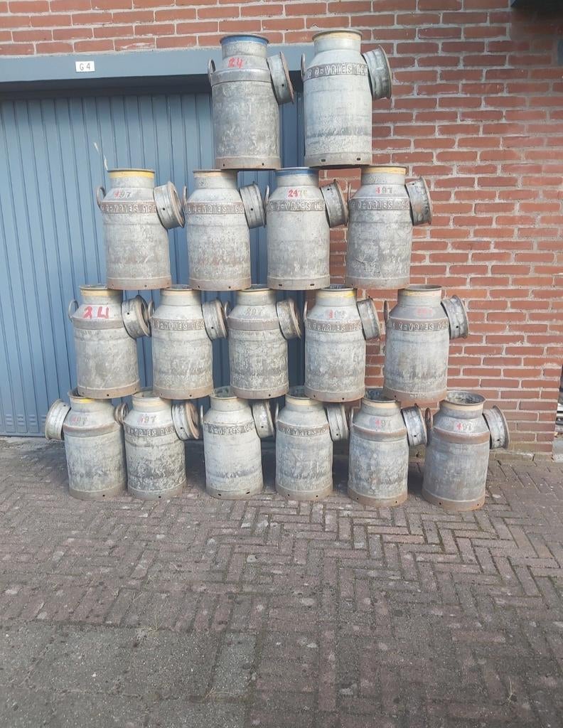 Tekoop gevraagt gave melkbus/melkbussen in goede staat, Tuin en Terras, Tuinwanddecoratie, Zo goed als nieuw, Ophalen of Verzenden