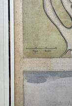 Kaart vesting Geertruidenberg en Slot Loevestein, Joan Blaeu, Ophalen of Verzenden