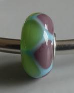 Trollbeads GROEN PAARSE DRIEHOEK, -, Verzenden, -, Zo goed als nieuw