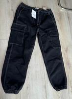 Pull&bear zwart broek cargo cargobroek M zwarte pants, Maat 38/40 (M), Verzenden, Zwart, Nieuw