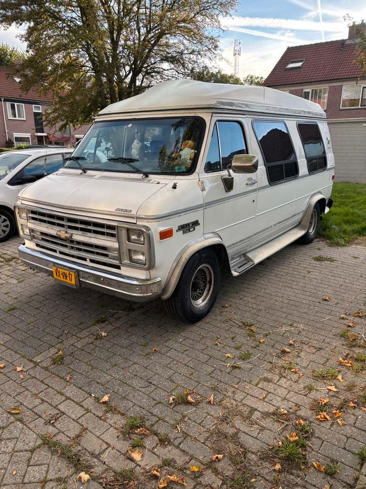 Chevy van G20 1990, Auto's, Bestelauto's, Particulier, Achteruitrijcamera, Airconditioning, Centrale vergrendeling, Cruise Control