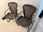 Herman Miller Aeron sledestoelen Bill Stumpf Don Chadwick, Huis en Inrichting, Stoelen, Ophalen, Gebruikt, Twee, Zwart