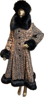 Collectif Londen Leopard Pearl jas met faux fur maat XL 16, Kleding | Dames, Jassen | Winter, Maat 42/44 (L), Collectif Vintage Londen