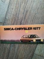 Simca Chrysler brochure 1976, Overige merken, Ophalen of Verzenden, Simca Chrysler, Zo goed als nieuw