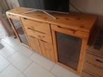 Mooie grenen TV kast met glazen deuren, Huis en Inrichting, Kasten | Televisiemeubels, Ophalen, Gebruikt, Glas, 150 tot 200 cm