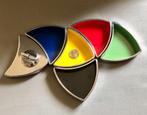 Set Melamine Asbakken en Aansteker Isamu Kenmochi-stijl, 60s, Ophalen of Verzenden, Gebruikt, Asbak