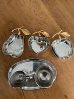 Douwe Egberts Verzilverd Suiker en Melkstel + Schaaltjes, Antiek en Kunst, Antiek | Goud en Zilver, Ophalen, Zilver