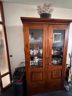 Antieke houten vitrinekast, Antiek en Kunst, Ophalen
