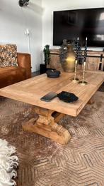 Teakhouten salontafel “le mans”, Huis en Inrichting, Tafels | Salontafels, Ophalen, 100 tot 150 cm, Teakhout, Kloostertafel