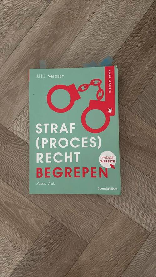 Joost Verbaan - Straf(proces)recht begrepen, Boeken, Wetenschap, Zo goed als nieuw, Ophalen of Verzenden