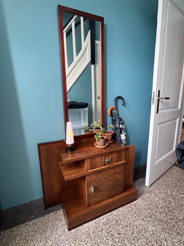 Art Deco kaptafel, Huis en Inrichting, Tafels | Kaptafels, Gebruikt, 150 tot 200 cm, 50 tot 100 cm, Hout, Ophalen