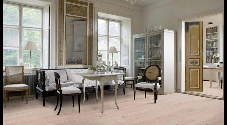 EIKEN VLOERDELEN, MULTIVLOER GEOLIED WHITE, Huis en Inrichting, Stoffering | Vloerbedekking, Nieuw, Ophalen of Verzenden