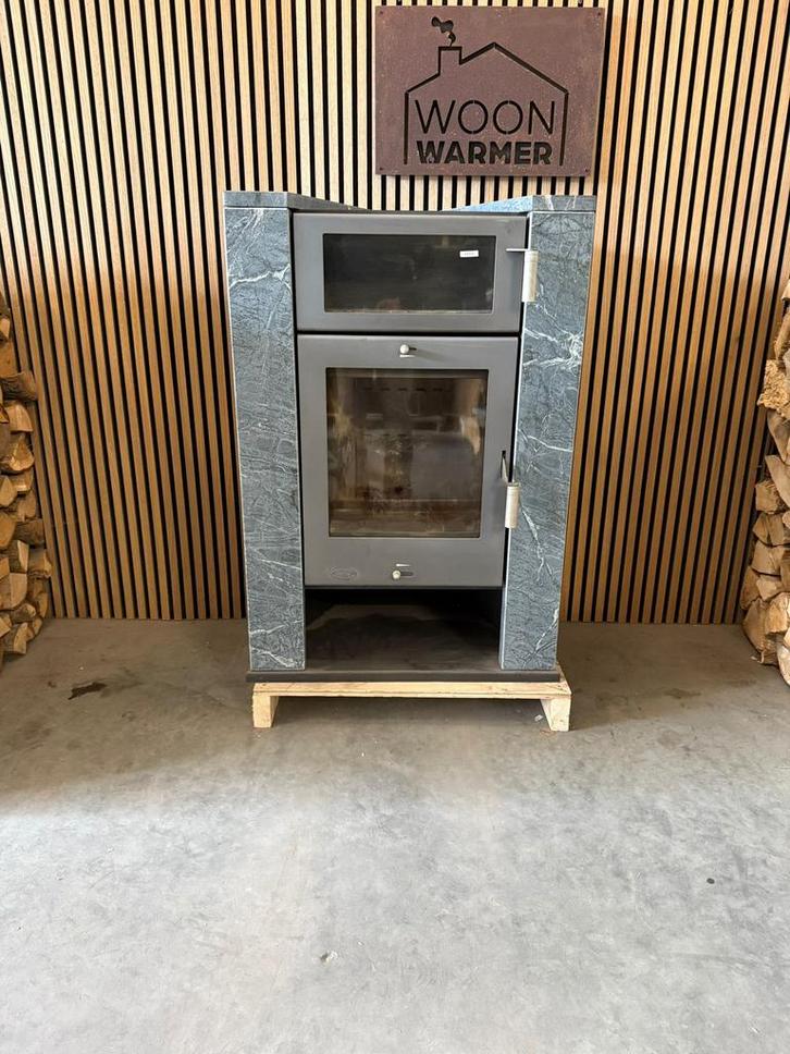 24214 Houtkachel Cleveland 7kw, Huis en Inrichting, Kachels, Gebruikt, Vrijstaand, Houtkachel, Hout, Ophalen