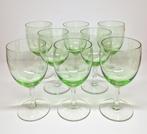 A.D. Copier Glasfabriek Leerdam annagroene Gilde glazen 1945, Antiek en Kunst, Ophalen of Verzenden