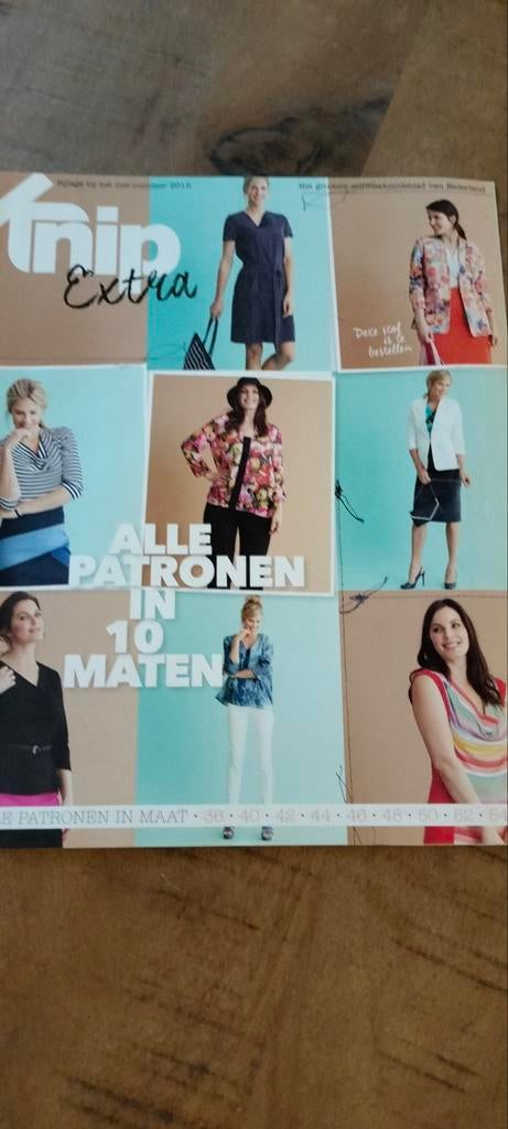 Knipmode ( bijlage)  mei 2015, Overige typen, Vrouw, Ophalen of Verzenden, Zo goed als nieuw