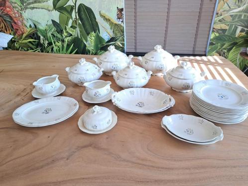 Antiek servier Rörstrand Blomster, Antiek en Kunst, Antiek | Servies los, Ophalen