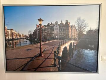 Amsterdam Gracht Foto Ingelijst beschikbaar voor biedingen