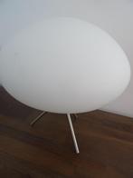 Vintage space age UFO lamp lampje tafellamp wit matglas, Ophalen of Verzenden, Zo goed als nieuw, Glas, Minder dan 50 cm