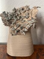 Keramische vaasje met vogels, Ophalen of Verzenden