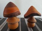 Vintage Houten paddestoelen

2 stuks, Antiek en Kunst, Ophalen of Verzenden