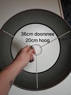 Zgan lampenkap grijs, Huis en Inrichting, Lampen | Lampenkappen, Ophalen of Verzenden, Zo goed als nieuw, Grijs, Rond