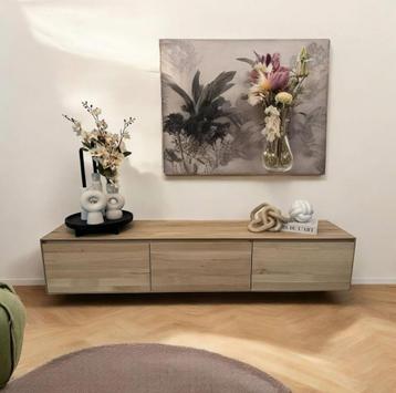 TV meubel massief eiken tv-meubel zwevend 100cm t/m 300cm beschikbaar voor biedingen