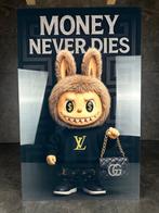 Money Never Dies labubu Kunstwerk, Ophalen of Verzenden