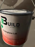 Zijdeglans grijze Lak 2.5 liter terpentinebasis, Ophalen of Verzenden, Zo goed als nieuw, Lak, Grijs