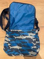 Hema-Blauwe schooltas jongen - Haaien motief, Overige merken, 25 tot 40 cm, Nieuw, Ophalen of Verzenden