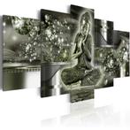 571 Buddha Boedha 5 Luik Canvas Schilderij 200x100cm Nieuw, Ophalen of Verzenden