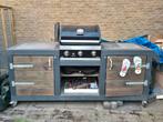 Zelfbouw Buitenkeuken met Grandhall BBQ & Koelkast, Ophalen, Gebruikt, Gas, Grandhall