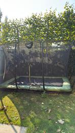 Exit inground trampoline (2,14x3,05) met veiligheidsnet free, Ophalen, Gebruikt
