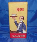 Knorr sauzen en soepen nostalgisch groot blik, Verzamelen, Blikken, Ophalen of Verzenden, Zo goed als nieuw, Overige, Overige merken