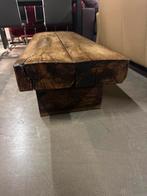 Massief houten tafel / tv meubel/bankje, Huis en Inrichting, Tafels | Sidetables, Ophalen, 100 tot 150 cm, Zo goed als nieuw, X