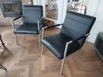 Twee leren fauteuils, Huis en Inrichting, Ophalen, Zo goed als nieuw, Twee
