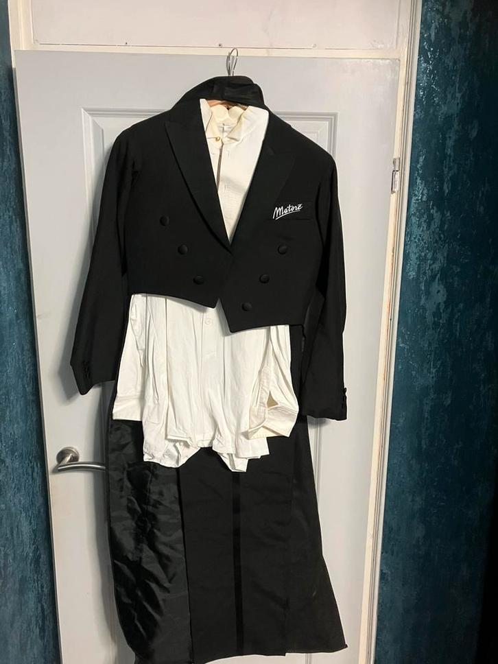 Matore rokkostuum, Kleding | Heren, Kostuums en Colberts, Gedragen, Maat 52/54 (L), Zwart, Ophalen