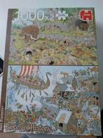 2 puzzels 1000 stuks prehistorie Jan van Haasteren, Ophalen of Verzenden, Zo goed als nieuw