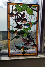 Fraai glas in loodraam met kolibries, Doe-het-zelf en Verbouw, Ophalen, Zo goed als nieuw, Minder dan 80 cm, Minder dan 80 cm