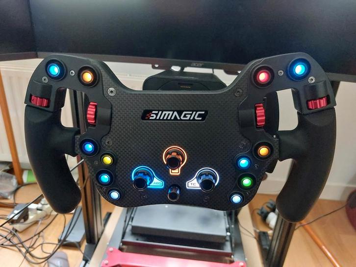 Simagic FX-C stuur met clutch paddles, Computers en Software, Joysticks, Zo goed als nieuw, Ophalen of Verzenden