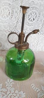 Groene glazen spuitfles, Antiek en Kunst, Ophalen of Verzenden