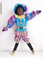 Authentieke V&D etalage zwarte Piet pop - 60cm, blauw/paars, Verzenden, Zo goed als nieuw
