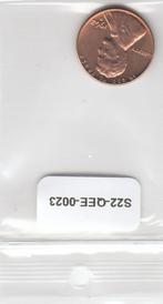 S22-QEE-0023-M100 United States 1 Cent UNC 1962 KM201 D, Postzegels en Munten, Munten | Amerika, Losse munt, Verzenden, Noord-Amerika