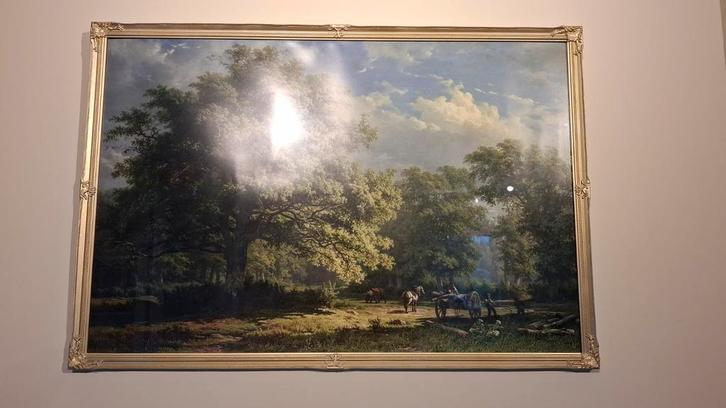 Gezicht in het Bentheimse bos, George Andries Roth, Antiek en Kunst, Kunst | Schilderijen | Klassiek, Ophalen of Verzenden