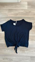 Prj 10 - Nieuwe navy top met strikknoop onderkant maat L, Blauw, Maat 42/44 (L), Nieuw, Ophalen of Verzenden