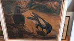 Prent van eksters  a.j. van 't hoff, litho 37/50, Antiek en Kunst, Ophalen