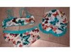 Paté de sable bikini met muts maat 104, Ophalen of Verzenden, Zo goed als nieuw, Meisje, Bikiniset