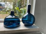 Set vazen, Ophalen, Gebruikt, Blauw, Glas