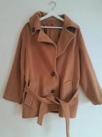 MaxMara halflange mantel in camel, 100% wol,  mt 38, Ophalen of Verzenden, Zo goed als nieuw, Maat 36 (S), Beige