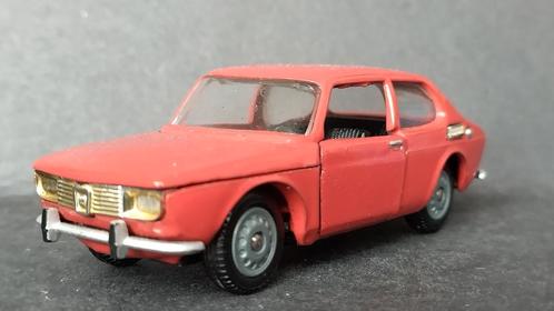 Saab 99 Rood 1:43 Tekno Denmark Pol, Hobby en Vrije tijd, Modelauto's | 1:43, Zo goed als nieuw, Verzenden